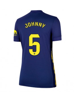 Atletico Madrid Johnny Cardoso #5 Replika Borta Kläder Dam 2025-26 Kortärmad
